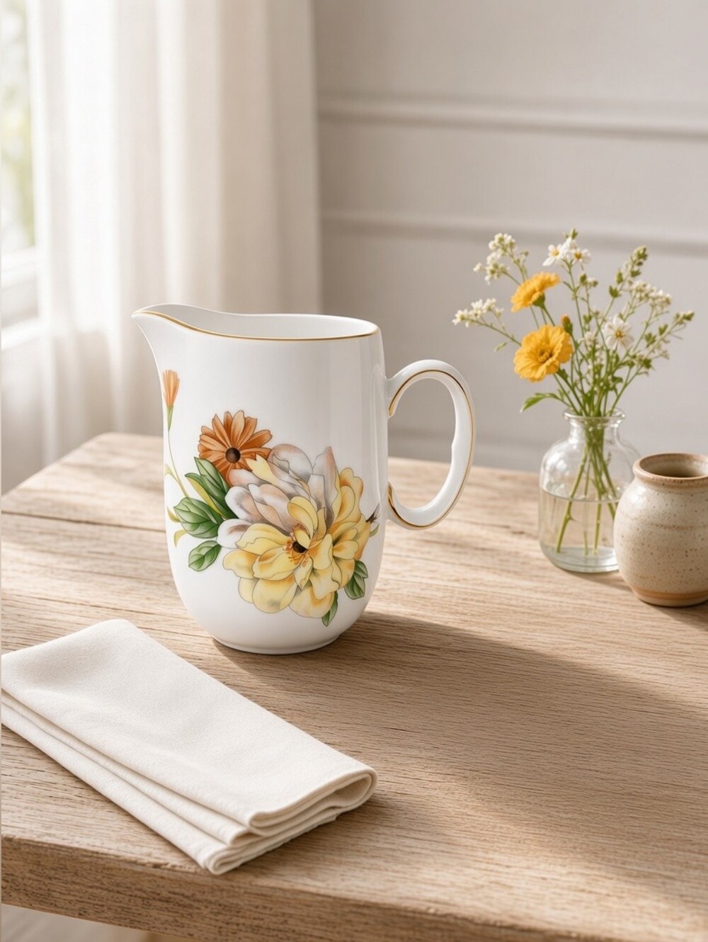 Royal Worcester Pershore Creamer Milk Jug Fine Porcelain, Made in England 1978